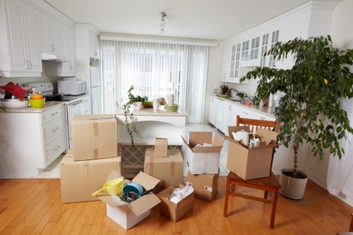 Charity donation and reuse items ready for collection