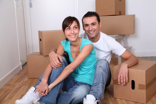 Commercial movers handling office relocation equipment in Abbeywood