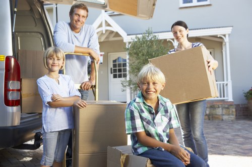 Family using self storage in Abbeywood during a house move
