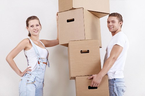Removal van loaded for a local move in Abbeywood