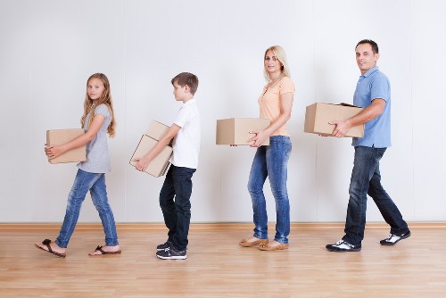 Professional movers assisting with a local removals service in Abbeywood